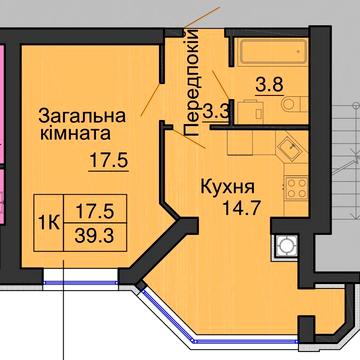 Продаж 1 кім 43кв. Софія Клубний ЖК Софія Клубний