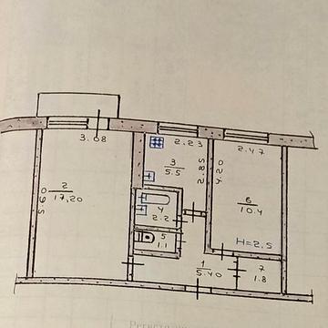 Продам 2-х кімнатну квартиру в 5-ти поверх.будинку, Тернівський район, вул. Сергія Гладуша.,є погріб.Район 17 кв.-ла.