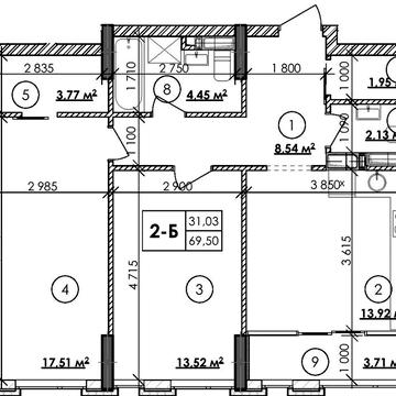 2-кімнатна квартира 69,5 м² у ЖК Star City (ЖК Cтар Сіті)| Власник | Без комісії. Ділиться на 2 квартири ЖК Star City