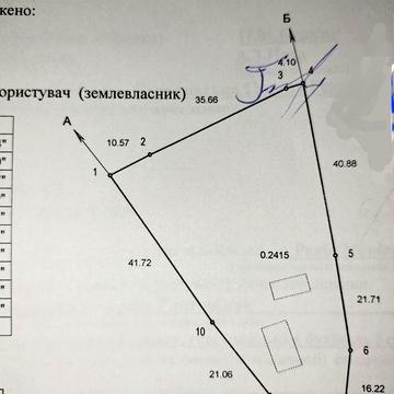 Глиняна хата та господарські будівлі, земельна ділянка під забудову