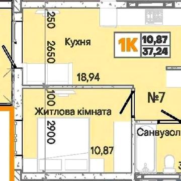 Лучшая цена ! Акварель 7 дом сдан. 38 м. кухня 19 м. ЖК Акварель 7