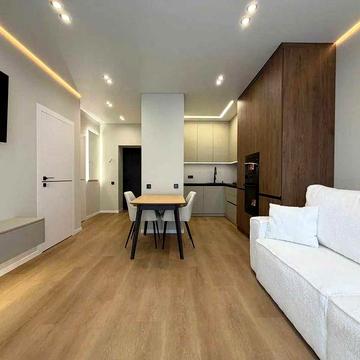Сучасна однокімнатна з кухнею-студією