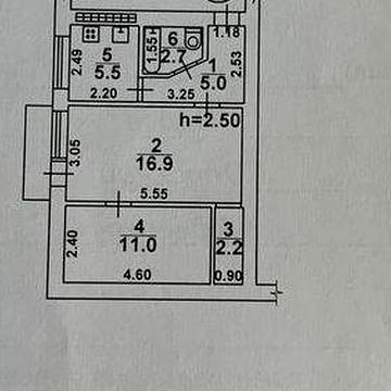 2-комнатная квартира, Сегедская / Армейская, 44 м², жилое