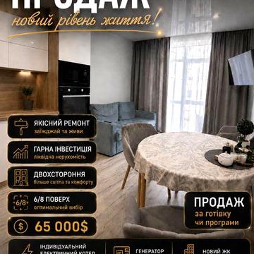 ЛУЦЕНКА 27 дуже якісна велика 1 кімнатна 6 поверх ЖК Скандія ЖК Сканді