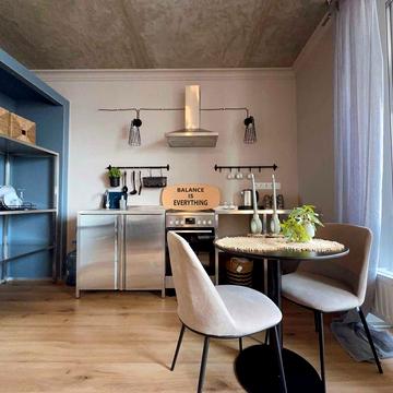 Стильна однокімнатна LOFT Studio 40m2 ЖК Seven |м| Осокорки