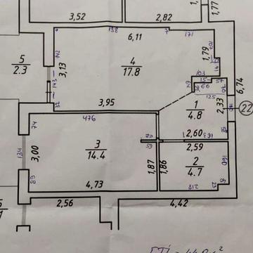 Однокімнатна квартира 44 м² у жк. FEEL HOUSE ЖК Feel House