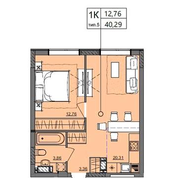Продам 1 комнатную  D квартиру в новом ЖК на Сахарова | рассрочка на 3 года