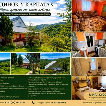 Просторий будинок у Закарпатті з гарним краєвидом