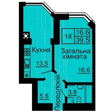 1 кім. квартира ЖК Софія Нова Новосілки 57000$ ЖК Sofia Nova
