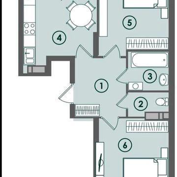 Продаж 2к квартири 61 м2,  ЖК"Нові Теремки", Новосілки ЖК Нові Теремки