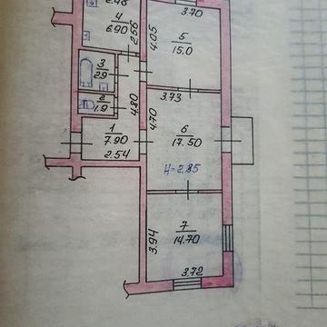 Продам 3 комнатную сталинку