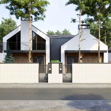 Одноповерховий дуплекс в котеджному містечку в лісовій Бучі