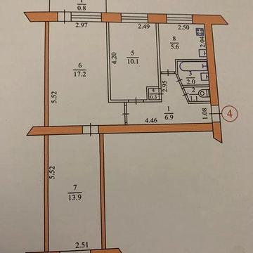 Квартира три кімнати ЖК Слівенська