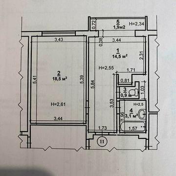 Продам 1-кімнатну квартиру з сучасним ремонтом