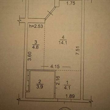Продаж 1к Одеський бульвар 29,7м2 ЖК Одеський бульвар
