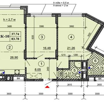 Продаж 2к квартири 83,78 м2 в ЖК Оранжерея біля метро Берестейська ЖК Оранжерея