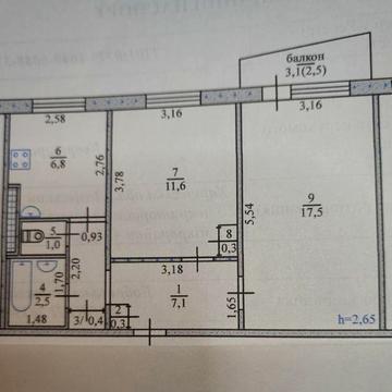 Двокімнатна квартира на мікрорайоні в Лозовій ЖК ОСББ