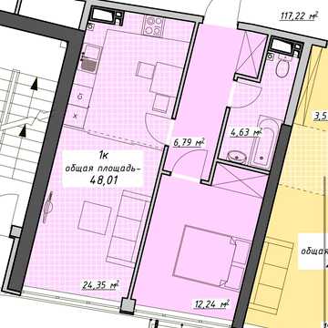 Продаж,  Квартира,  2 комнаты,  48 м²,  ЖК Атмосфера,  Курортный пер,  Аркадия,  Одесса