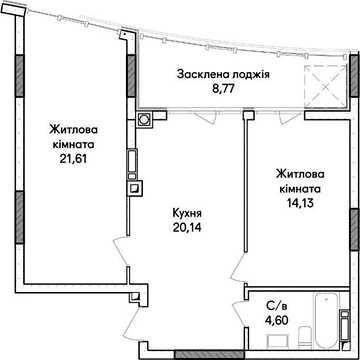 Продаж 2к Квартира Ольги Кобилянської (Достоєвського) вулиця ЖК Синергия Сити