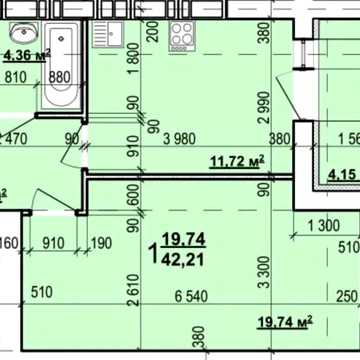 Продам 1 комнатную квартиру в сданом доме ЖК Мира-3 42м2 VW ЖК мира 3