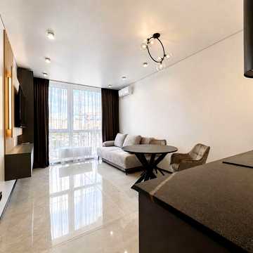 Перша здача! Дизайнерська 1к ЖК GREAT, 48 м², генератор, паркінг, Дніпровська наб