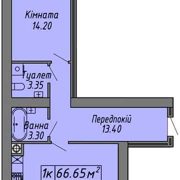 Продається велика 1-кімнатна квартира в ЖК “Скандинавія” ЖК Скандинавія