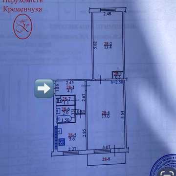 Продаж /2-кімнатна квартира біля набережної/ПІД РЕМОНТ