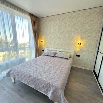 1к квартира (кухня-студія + спальня), 48 м², 23 поверх, ПЕРША ОРЕНДА