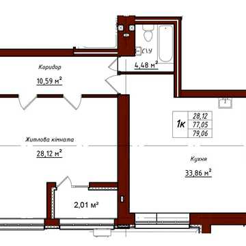 Двухкомнатная квартира в  ЖК "ART HOUSE" ЖК "ART HOUSE"