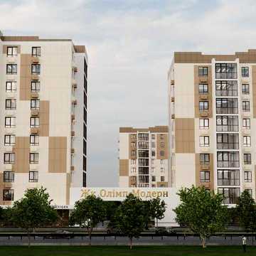 Продаж 2-кімнатної квартири площею 72,1 м² ЖК Олімп-Модерн ЖК Олімп-Модерн