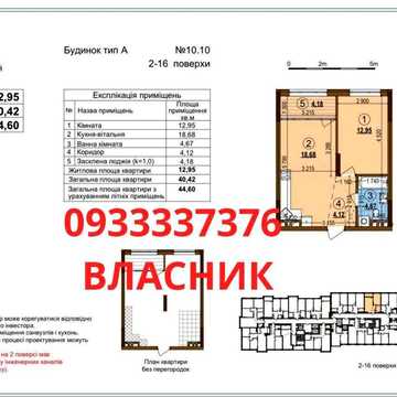 ВЛАСНИК! Продається 1 к кв,будинок 10.10 в ЖК Варшавський 3. жк Варшавский
