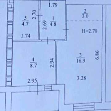 Продам  реальную 1комн.квартиру, ЖК Мира .
