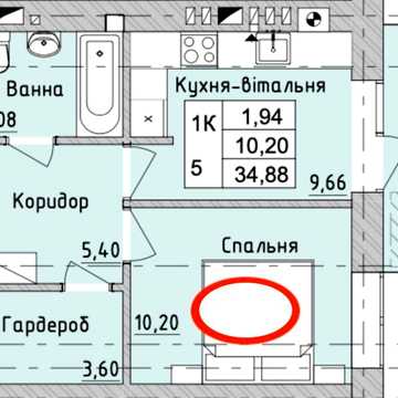 1-кімнатна квартира з гардеробною | Газове опалення | Ірпінь