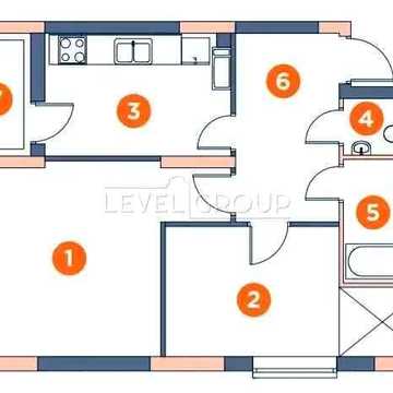 БЕЗ% 2-кімнатна квартира 58м², Лисогірський провулок, 20 ЖК GROW, Orange city, Деміївка