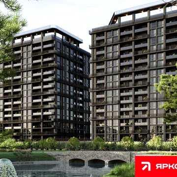 Продаж 1 кім. квартири в затишному ЖК Park Avenue, площа- 44,23 м2, продумане планування до дрібниць: кухня -вітальня, лоджія ЖК Park Avenue