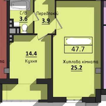 Продаж,  Квартира,  1 кімната,  48 м²,  ЖК Сокол,  Космонавтов,  Черемушки,  Одесса