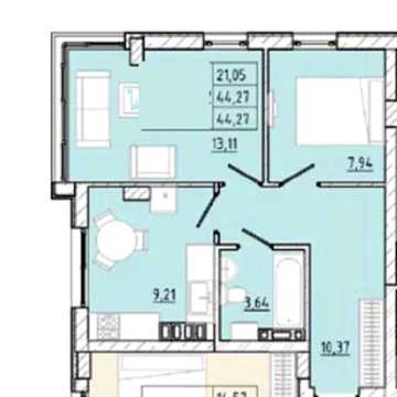 Продаж, Квартира, 2 комнаты, 45 м², ЖК Приморские сады, Марсельская, Крыжановка, Одесса