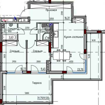 ПРОДАМ Пространство на Дачной 2-комн Квартира у моря с Террасой 12 Фонтана! (МР) ЖК Пространство на Дачной