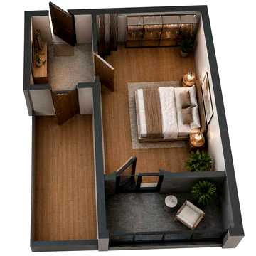 Готова 1-кімнатна квартира | 46,7 м² | вул. Хоткевича