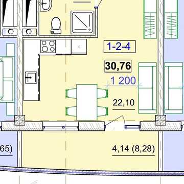 Продаж 1к Квартира Аркадійське (Гагарінське) плато ЖК Unity Towers