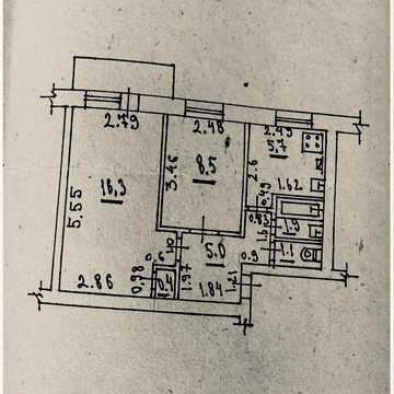2-кімнатна квартира, Луцьк, Рівненська 5
