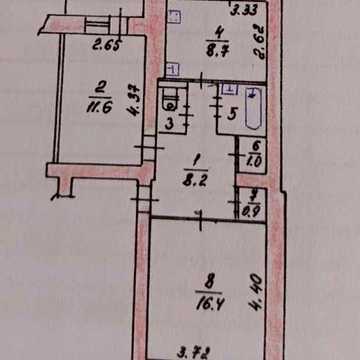 Продам 2-х кімн. квартиру на вул. Сосновського, 52 б