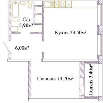 Однокомнатная квартира а ЖК Скай-сити ЖК Скай сити