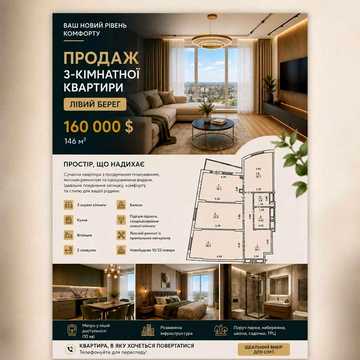 Продам квартиру в Києві . Лівий берег