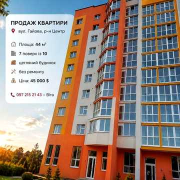 Продаж на вул. Гайова