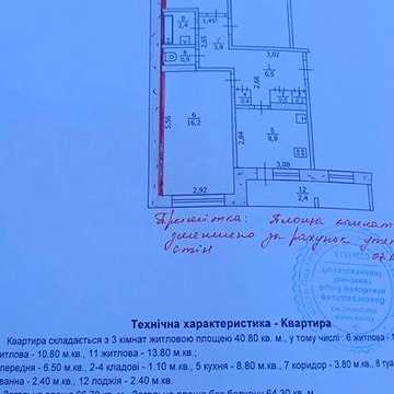 3-кімнатна квартира 66,7 м², 2 поверх, центр Павлограда