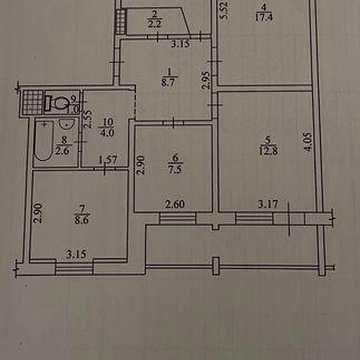Продаж 4-кімнатноі квартири
