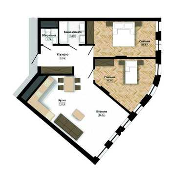 ЗДАНИЙ БУДИНОК 2 кімнатна квартира ЖК Five Address ЖК Five Address