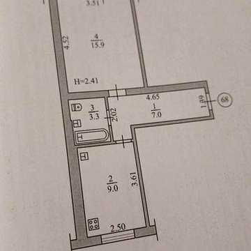Продам 1-к квартиру на Східному 1