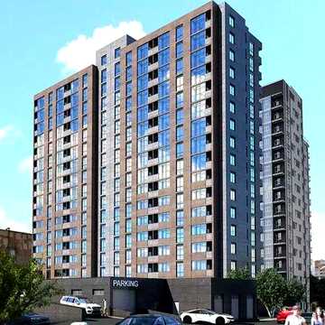 Продам 1-комнатную квартиру 52 м² в ЖК «Дипломат» | Вид на бизнес-центр ЖК Дипломат